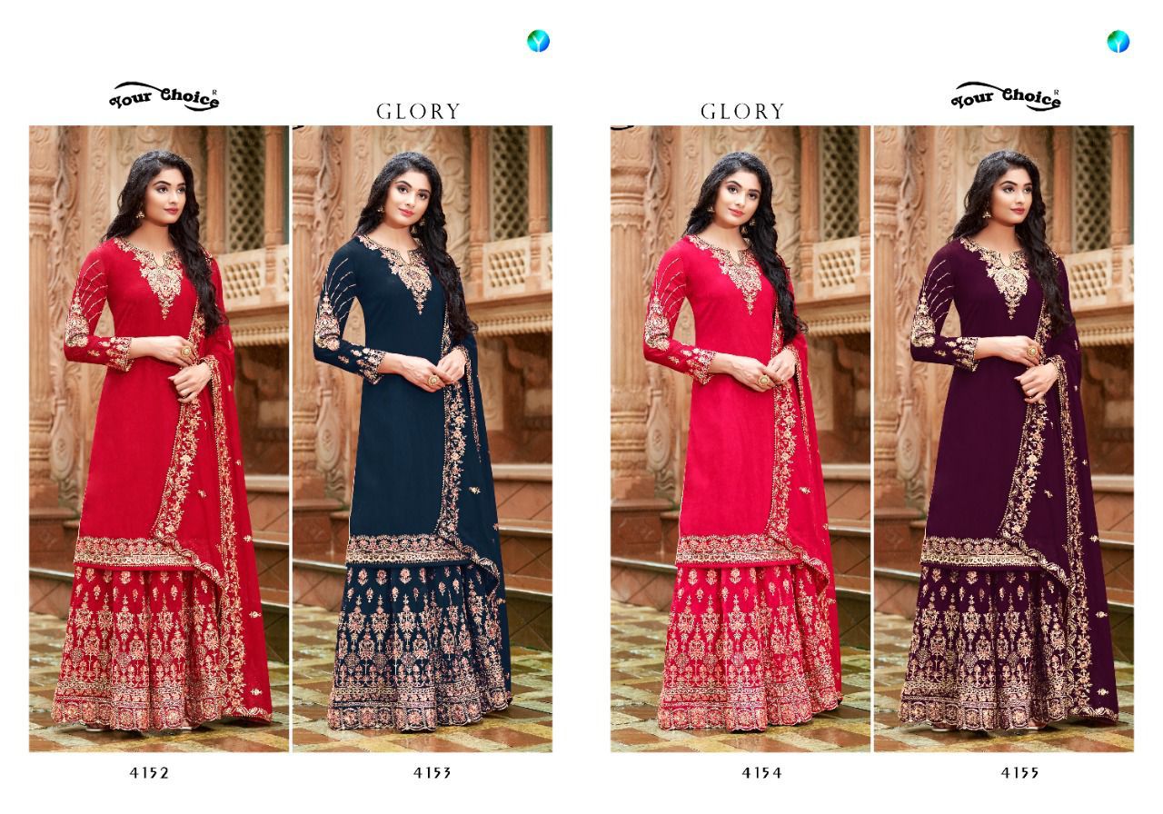 Your Choice Glory Heavy New Exclusive Wear Designer Georgette Salwar Kameez Collection